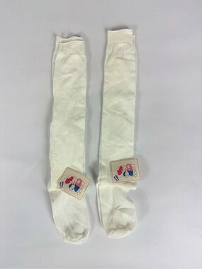 Little Angels Knee-High Socks White NWT Vintage